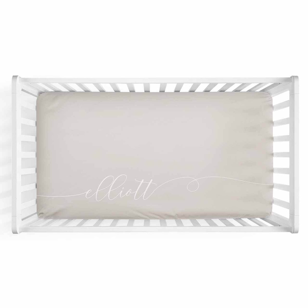 Color Story | Sand Personalized Crib Sheet