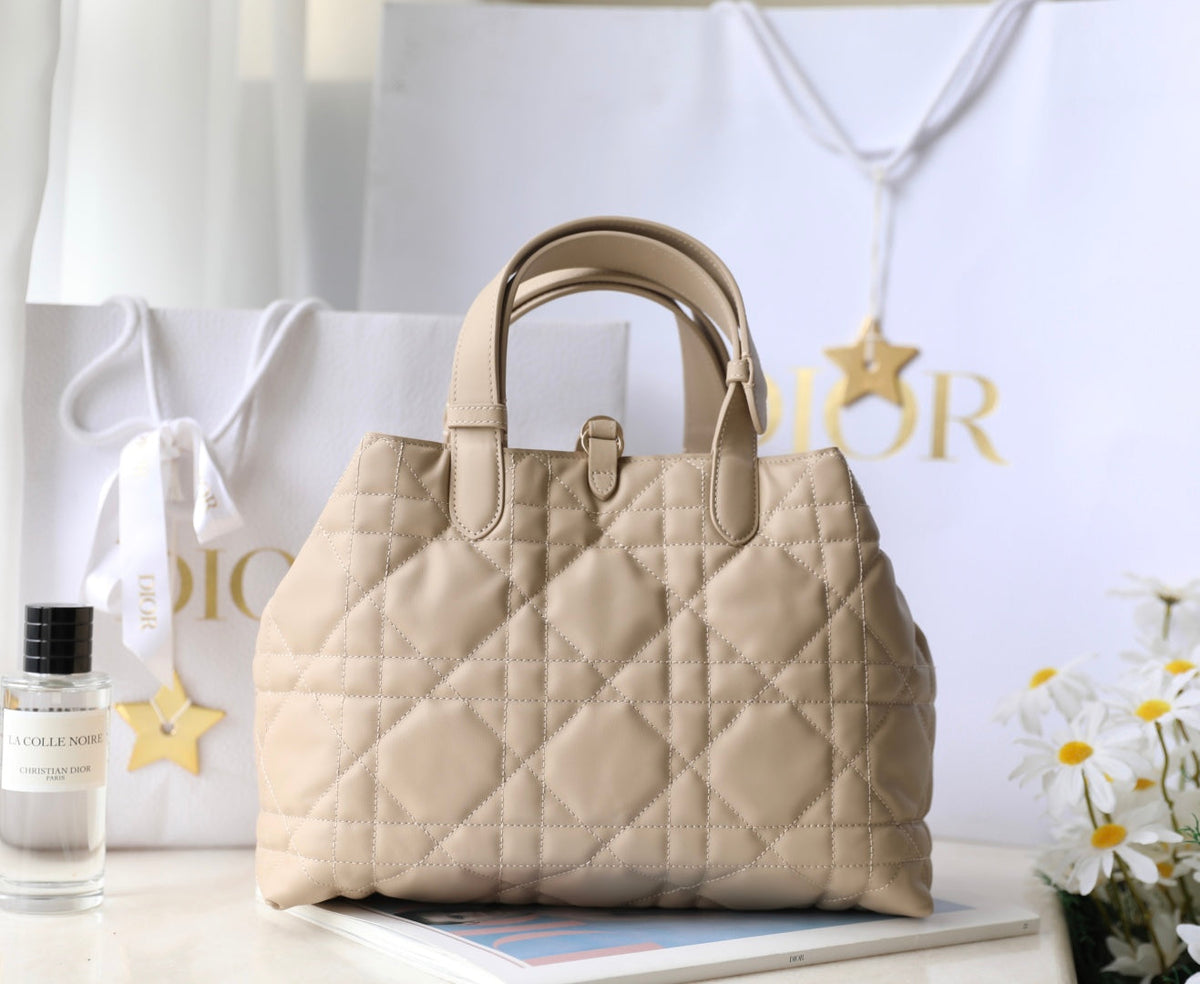 CD Toujours Bag 28.5 Light Beige Calfskin