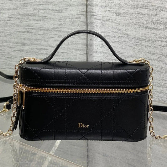 Dior 2026 Trianon Soft Vanity Bag 19cm Multicolor Lambskin 355388
